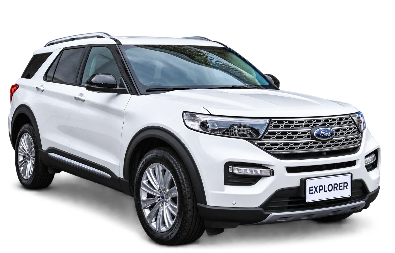 Ford Explorer màu trắng